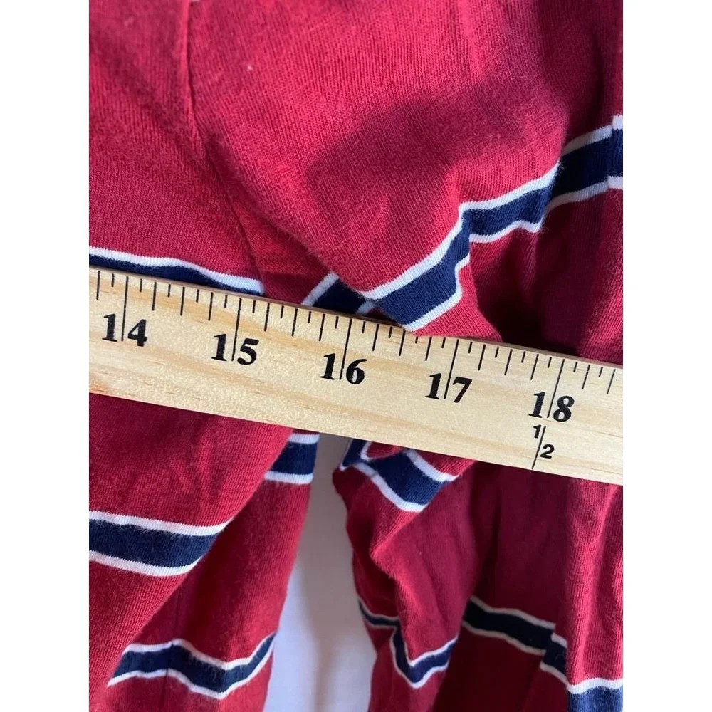 Old‎ Navy Sweater Boys Small Red Blue Striped Long Sleeve Drawstring Hoodie Kids
